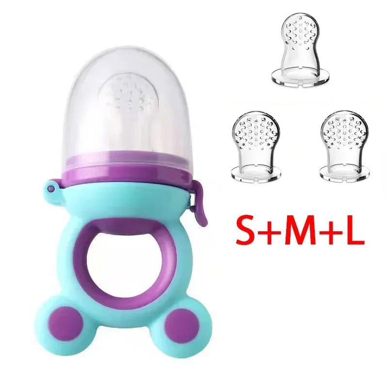 Baby Teether Nipple Fruit Food Feeder For New BornSilicona Teethers Fresh Food Nibbler Pacifier Clip Baby Accessories BPA Free