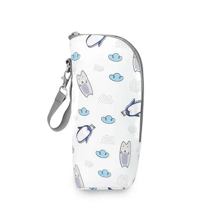 Baby Bottle Bag Bottle Warmer Baby Feeding Aluminum Mold Insulation Outing Stroller Hanging Bag For Storage Cups Drinks